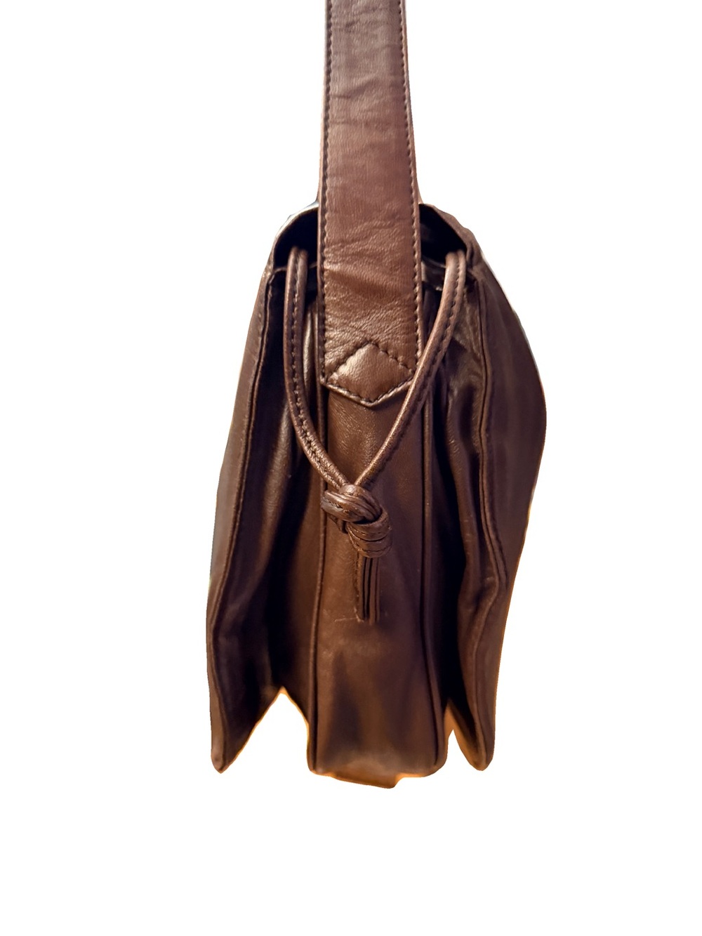 Loewe Vintage Flamenco Leather Crossbody Bag - Brown Anagram - Picture 6 of 14